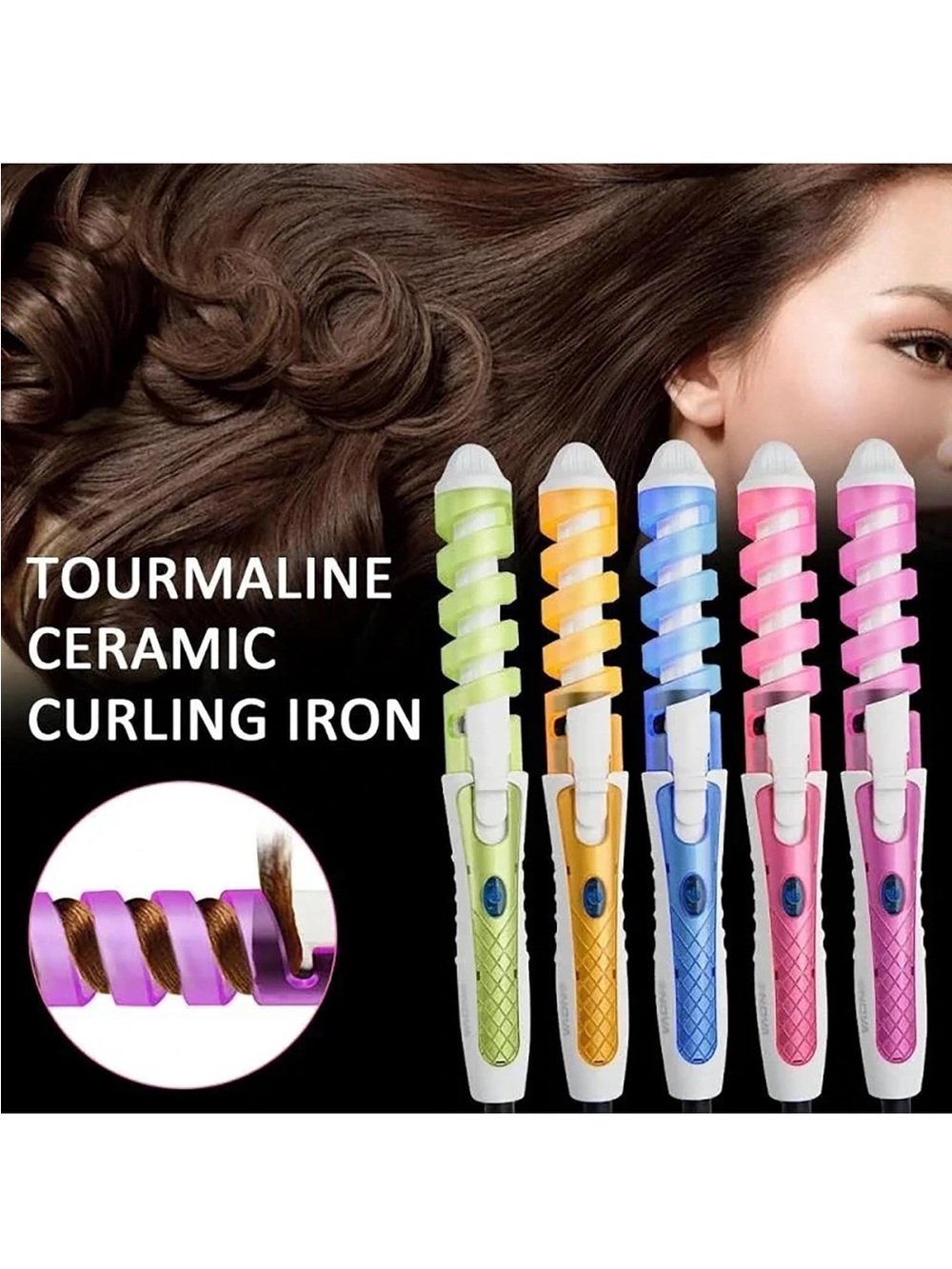 Spiral Professional Hair Curler (Model QM3882) NIB - Picture 4 of 7